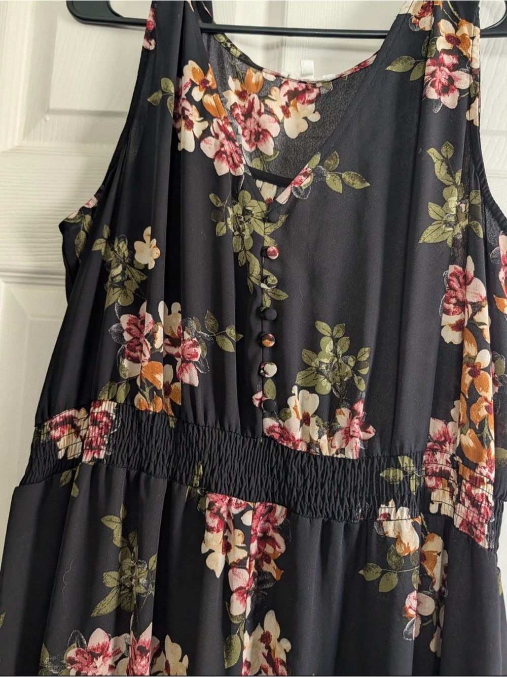 Maurices floral smocked waist maxi dress - Picture 4 of 7